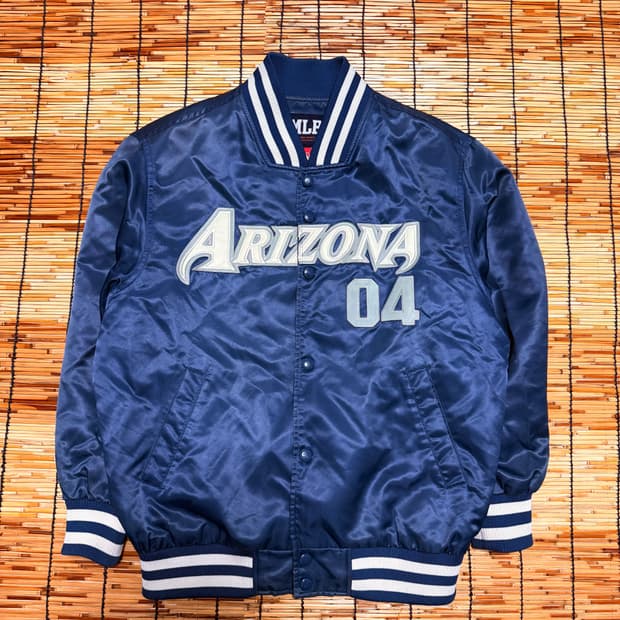 90s MLB 애리조나 올드스쿨 바시티 자켓 L