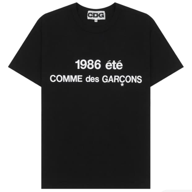 CDG 1986 꼼데가르송 티셔츠 블랙 s사이즈