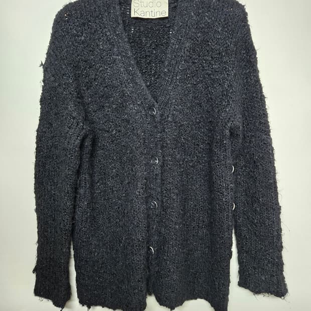 Studio Kantine 스튜디오 칸틴 부클  블랙 가디건 여 free