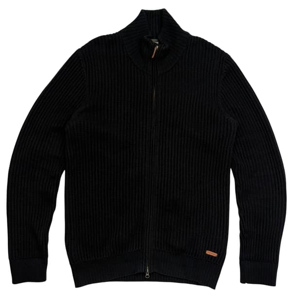 피크 퍼포먼스 블랙 투웨이 니트 집업 XL