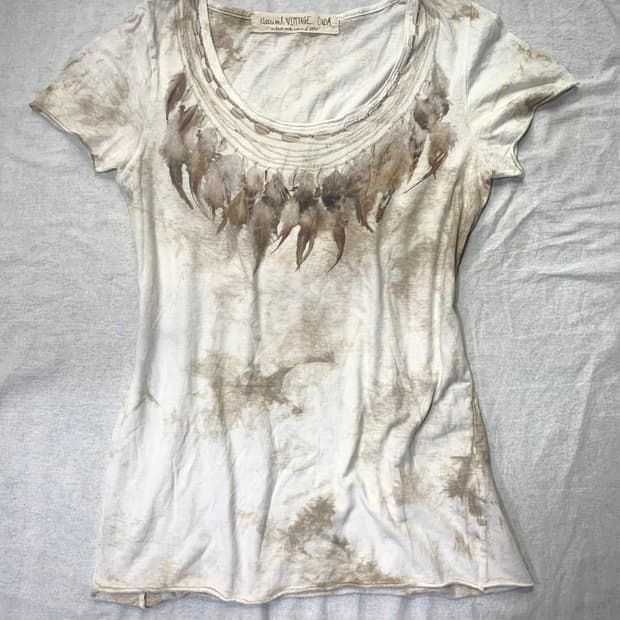 G.O.A feather print t-shirt  