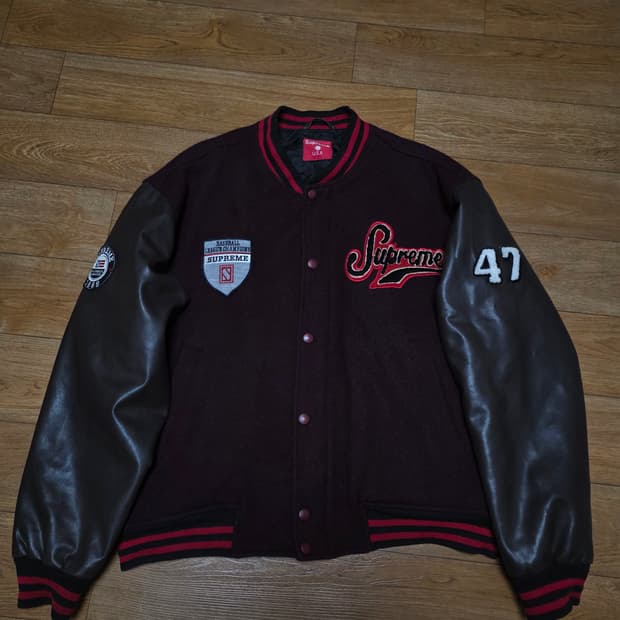 슈프림 90년대 바시티 스타디움 자켓