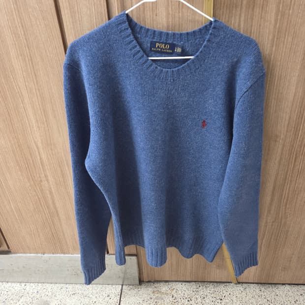 폴로 울 니트 L