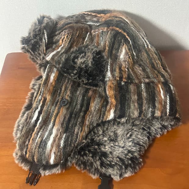 브라운 뜨개 트루퍼햇