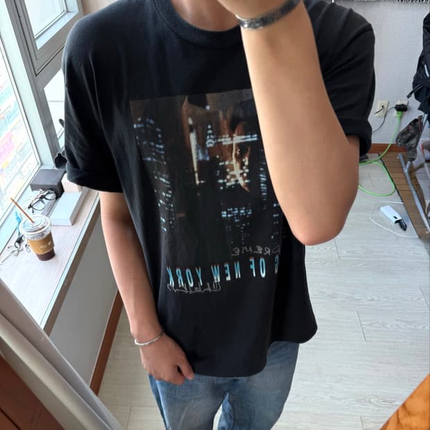 슈프림 킹 오브 뉴욕 반팔 티셔츠