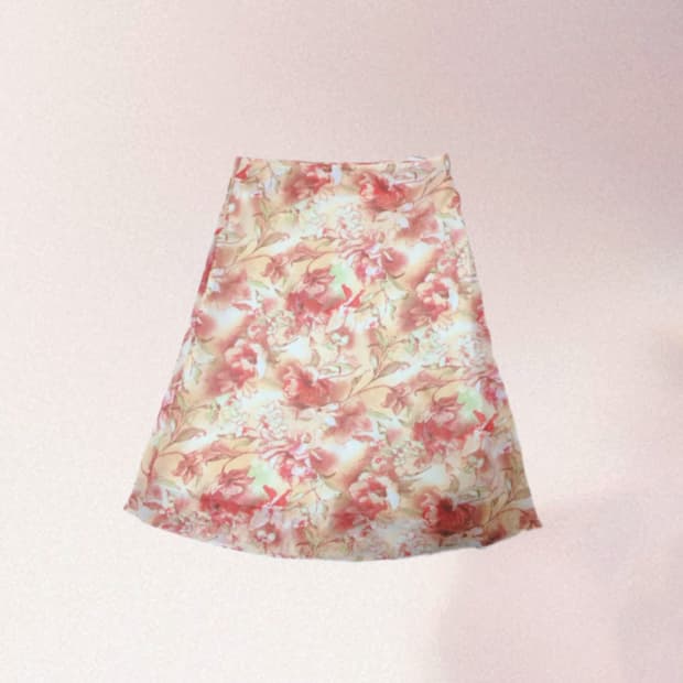 오리엔탈 빈티지 미디 스커트 ꧁Oriental midi skirt꧂