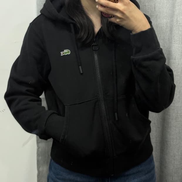 라코스테 블랙 후드 집업 44,55