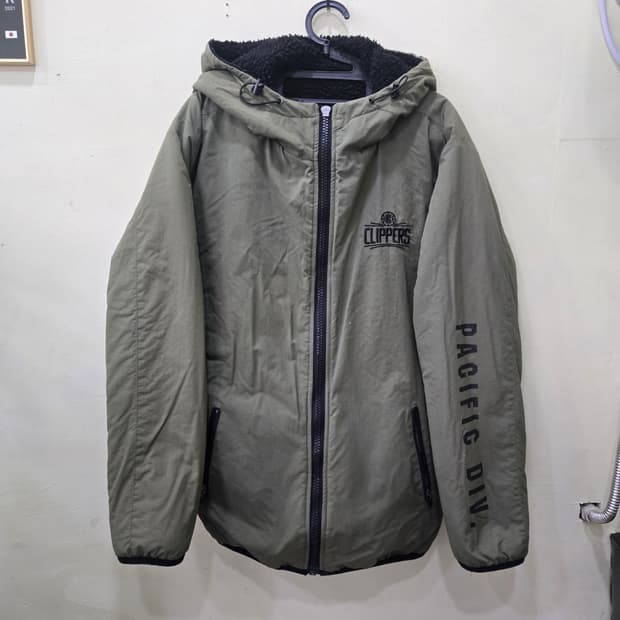 NBA LA 클리퍼스 양면 후리스 패딩 자켓