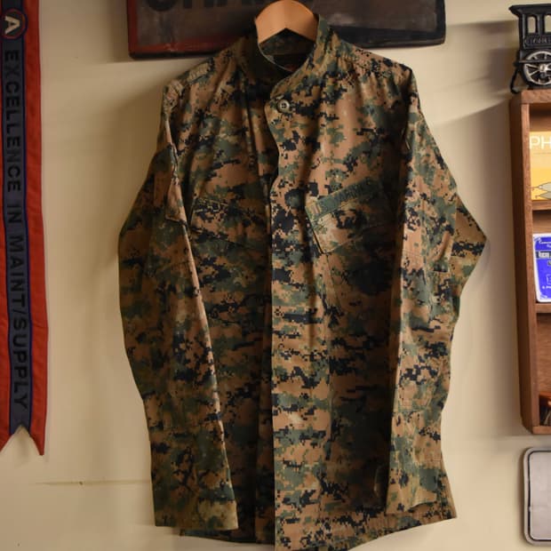 미해병대 오리지널 우드랜드 MARPAT 전투복 상의 SR