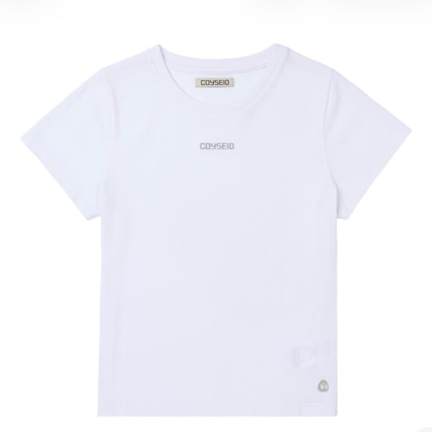 코이세이오 미니 로고 티셔츠 화이트 