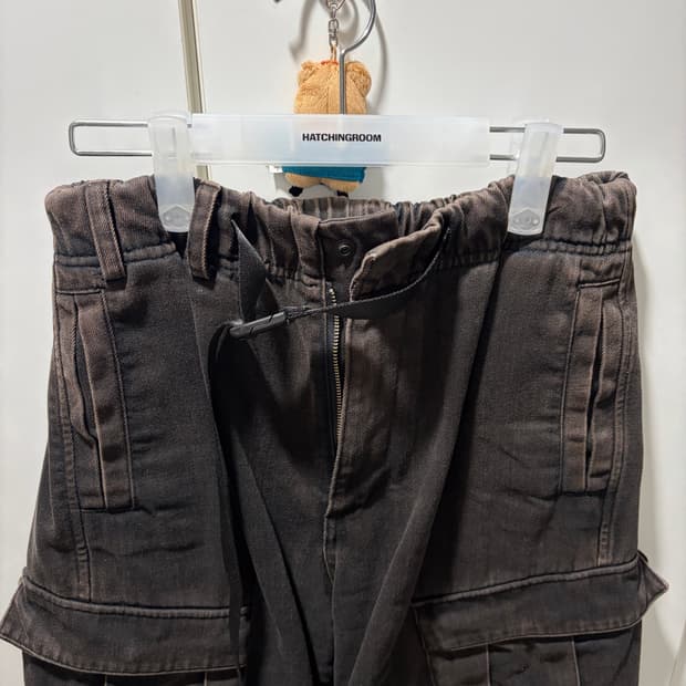 해칭룸 밀팬츠 워시드블랙 2사이즈