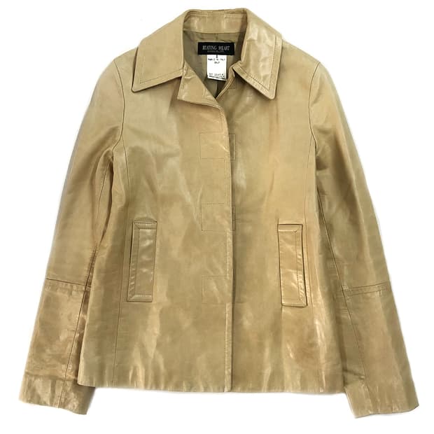 vintage Calf leather 송아지 가죽 자켓 