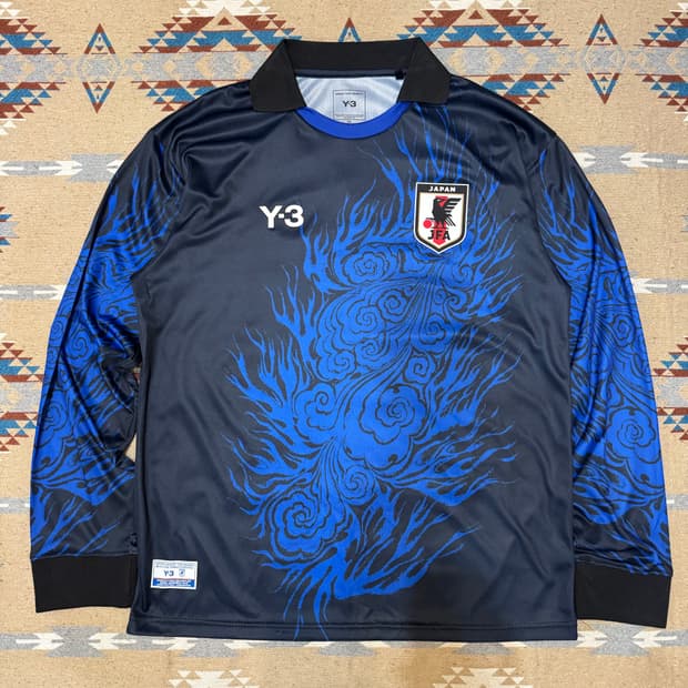 [XXL][105] Y-3 요지야마모토 JFA 풋볼 저지 블루 