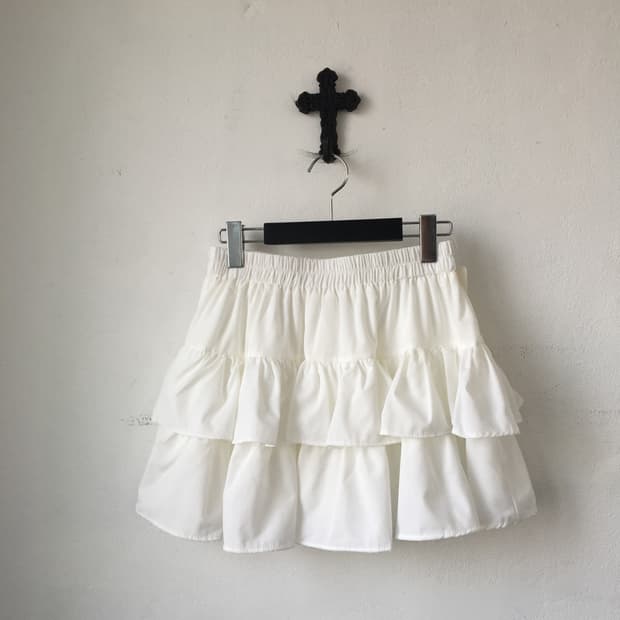 Layer mini skirt