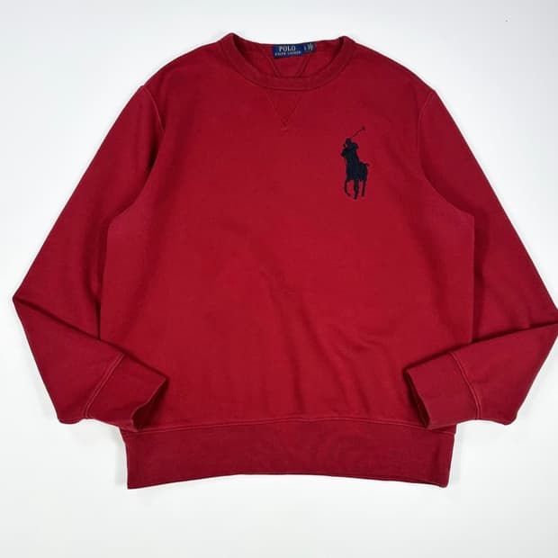 폴로 빅포니 레드 맨투맨