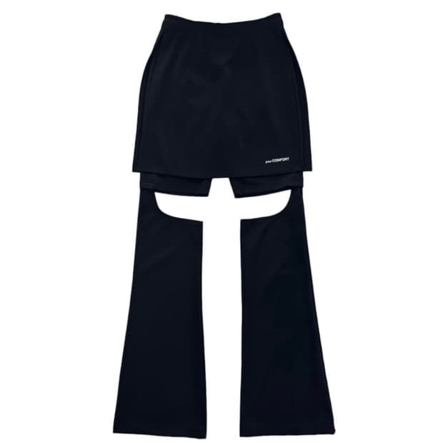 구함)지초이컴포트 23-006 슬림스커트팬츠 블랙 1