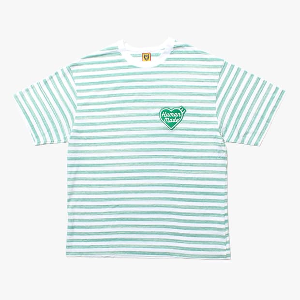  HUMAN MADE "Green Stripe T-Shirts"