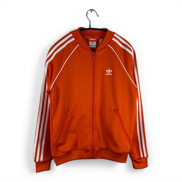 (무료배송)XS) 아디다스 슈퍼스타 트랙탑 져지 오렌지