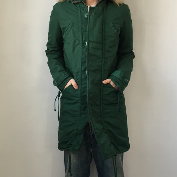 Fake fur hood jacket