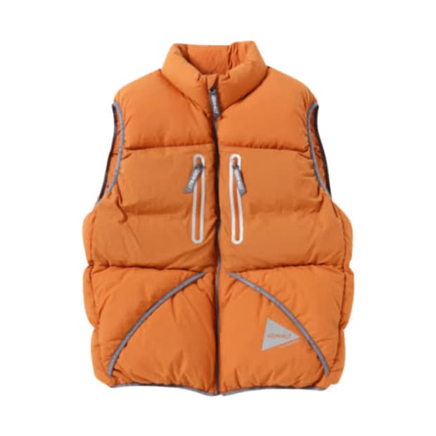 [m] 앤드원더 그라미치 다운 베스트 패딩 조끼 오렌지