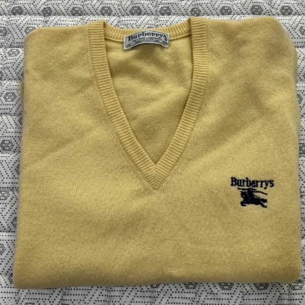 버버리 램스울 니트 조끼 ~66