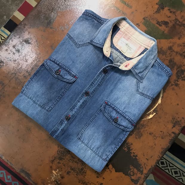 폴로 데님앤서플라이 중청 데님 웨스턴셔츠 남성 102 105 여성 프리