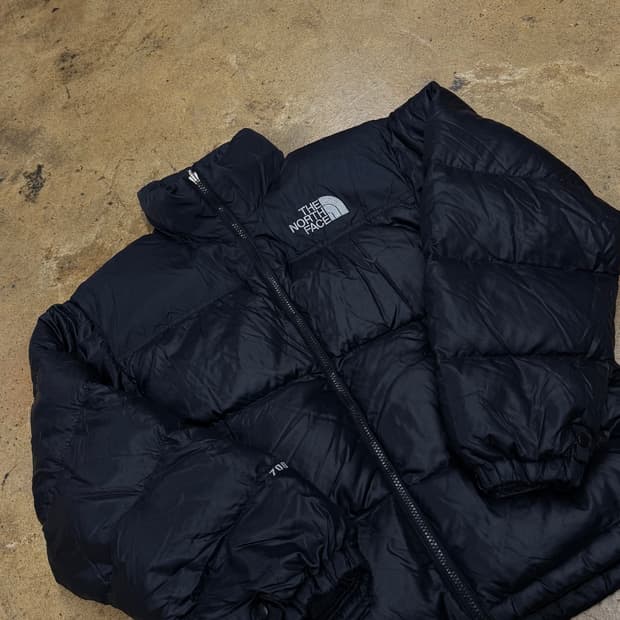 [정품/S] 노스페이스 700 블랙 패딩 점퍼 b19