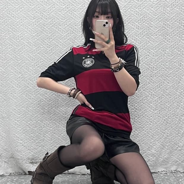 아디다스 올드스쿨 레트로 독일 국대 져지 반팔티 90 C11422
