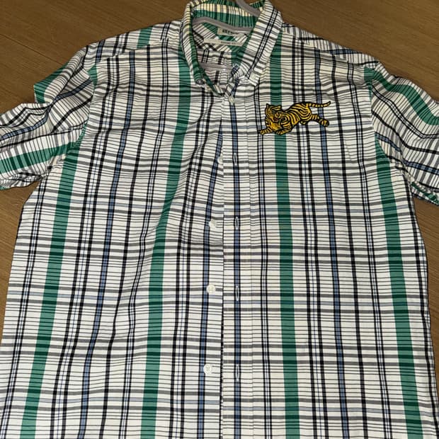 겐조 남성 체크셔츠 m