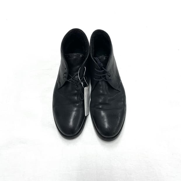 Giorgio Armani Leather Lace-Up Boots