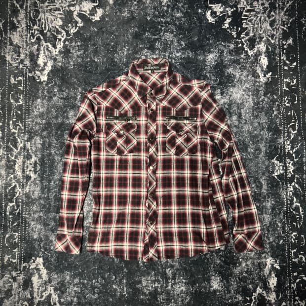 In the Attic Faded Red Checkered Shirt