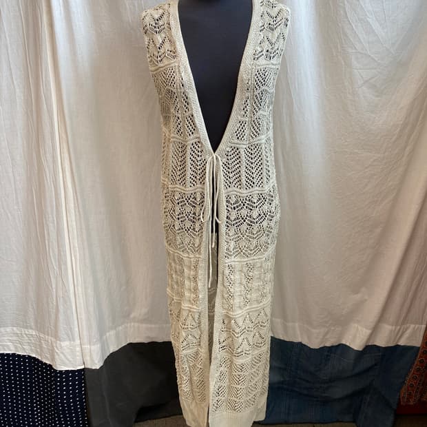 DIRZ 베이지 롱베스트자켓(M)