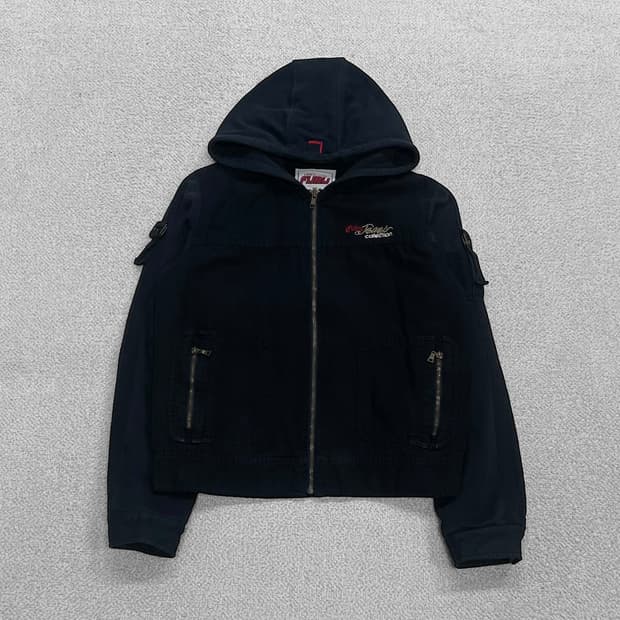 후부 Fubu 우먼스 올드스쿨 후드 집업 자켓