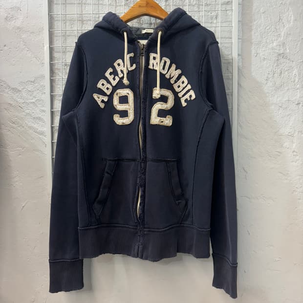 아베크롬비 y2k 빈티지 네이비 후드집업 S