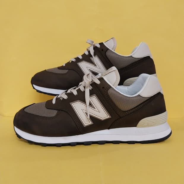 남성 뉴발란스 574 올리브 머쉬룸 운동화 (265)