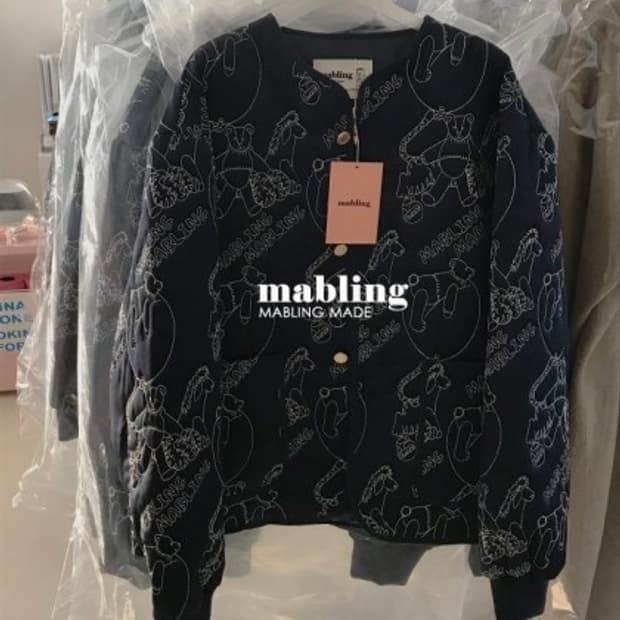 mabling 마블링 베어 자켓 네이비