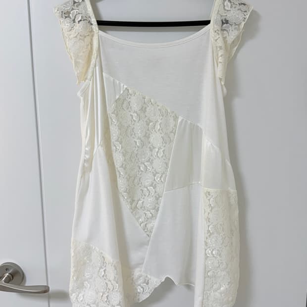 빈티지샵 구매 - 디테일 이쁜 나시 원피스 (착샷o)