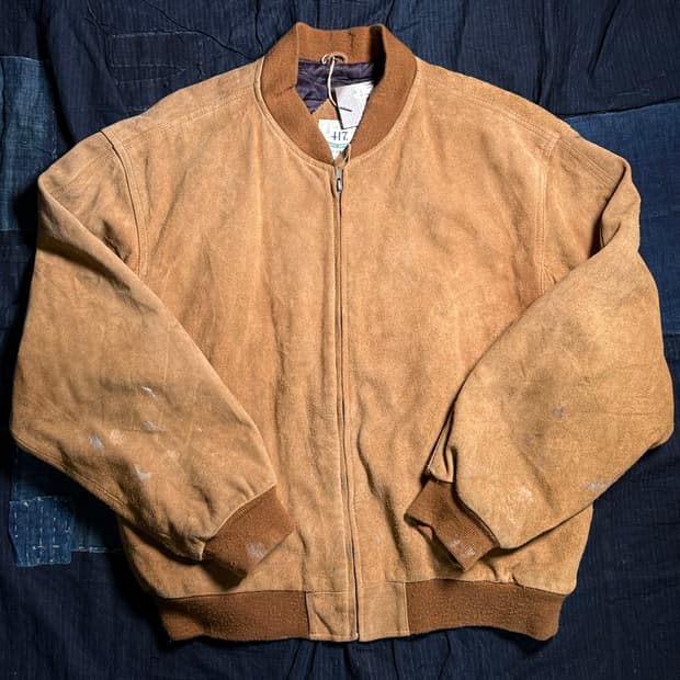 90‘s 417 by 반호이젠 스웨이드 봄버 자켓 XL