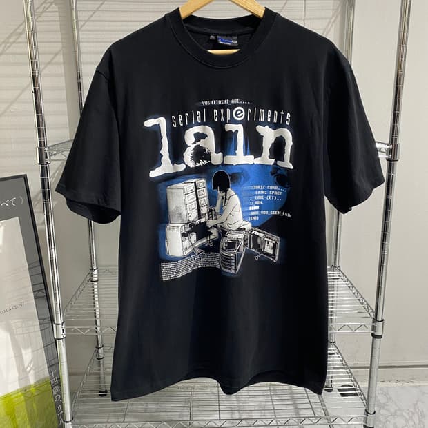 시리얼 익스페리먼츠 레인 부틀렉 애니메이션 티셔츠 애니티