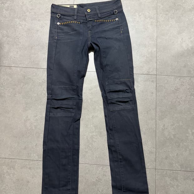 90s 프렌치 올드스쿨  마리떼프랑소와저버 빈티지  데님 팬츠  27인치