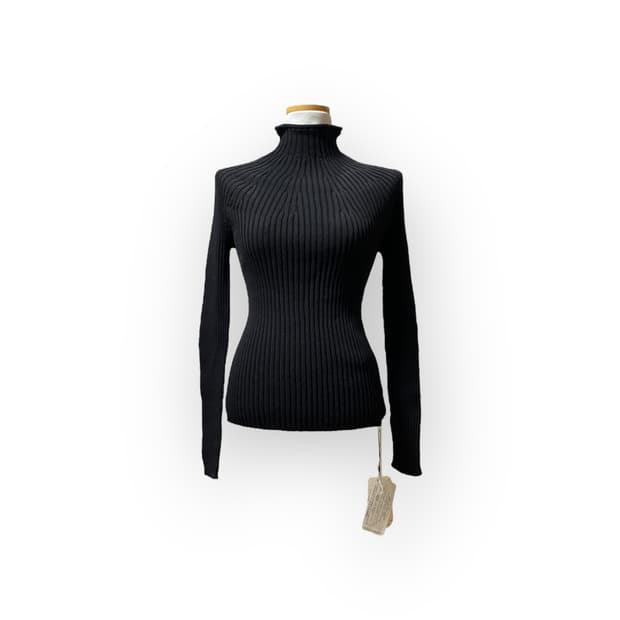 [Vintage] Ribbed Turtleneck Wool Knit