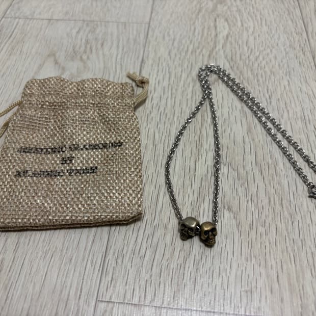 히스테릭 글래머 오리지널 스컬 팬던트 네클리스 실버(50cm)