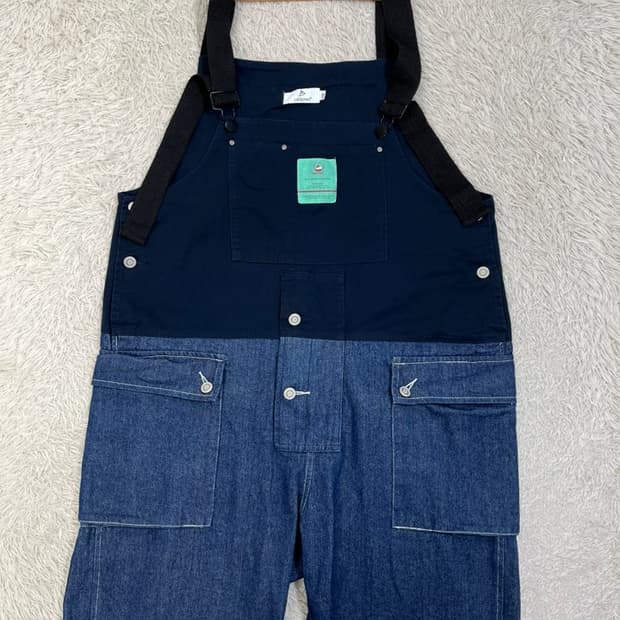 빈티지 배색 오버롤/#2753