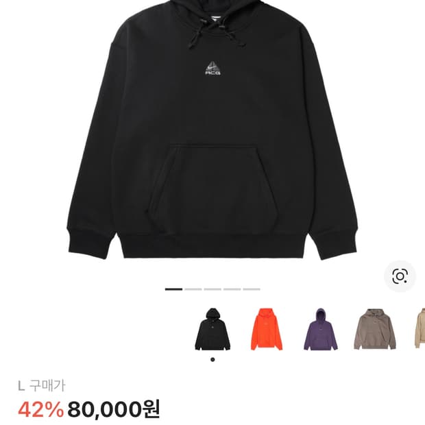 나이키 acg 후드티