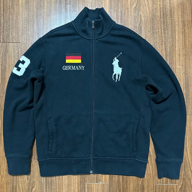 (M) 폴로 빅포니 집업 독일 국기 블랙