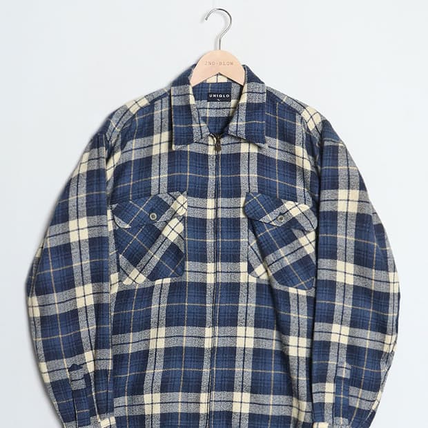 OLD UNIQLO Check Zip Shirts