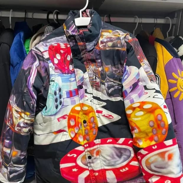 슈프림 포커 카지노 패딩 (m)