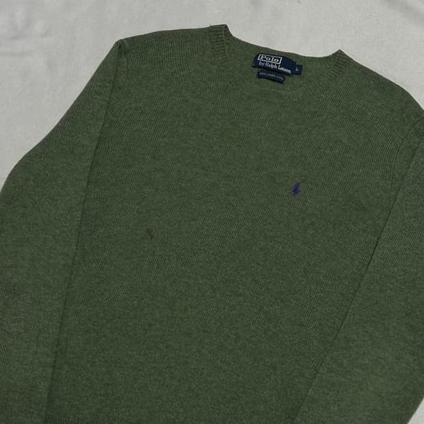 L 폴로랄프로렌 램스울 라운드넥 니트