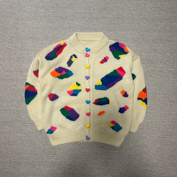 VINTAGE handmade knit cardigan