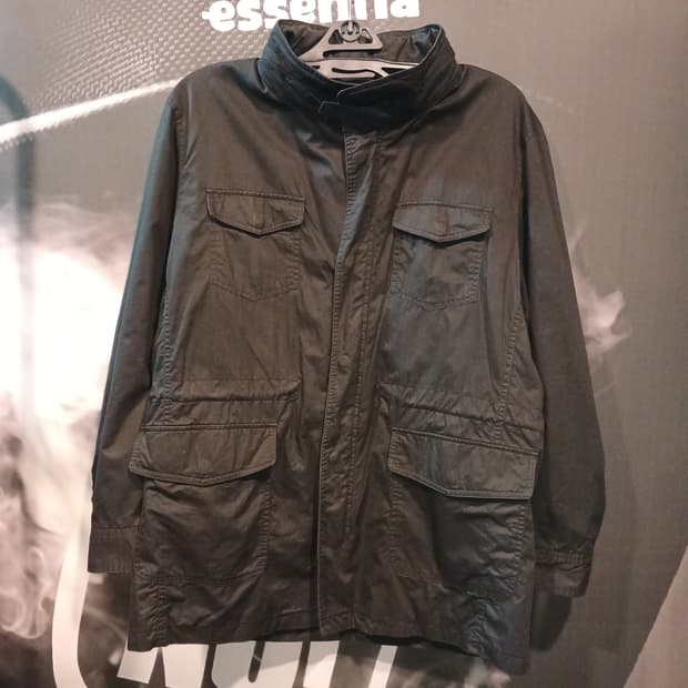 블랙 포켓 야상 자켓